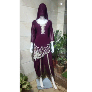 Embroidered Punjabi Salwar Suit with Dupatta