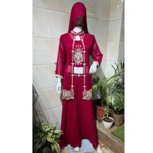 Majestic Embroidered Palazzo Suit with Dupatta