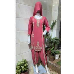 Elegant Embroidered Patiala Suit